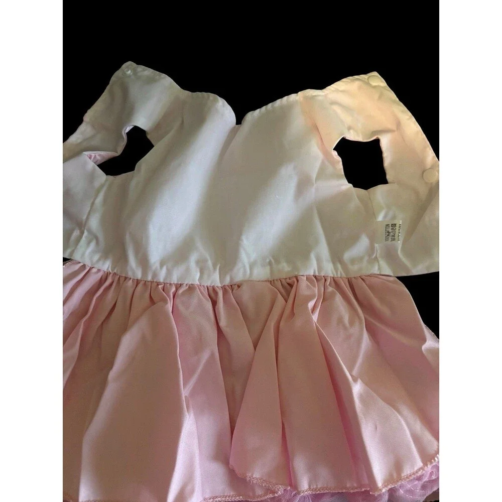 Pink Dog Dress Large Satin Rosette Flower Pet Dress Formal Wedding Party Costume